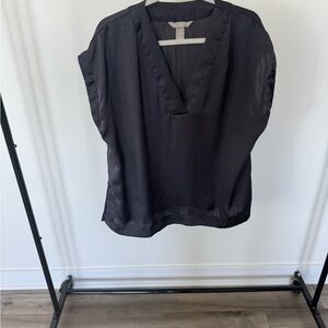 H&M Black Satin Blouse